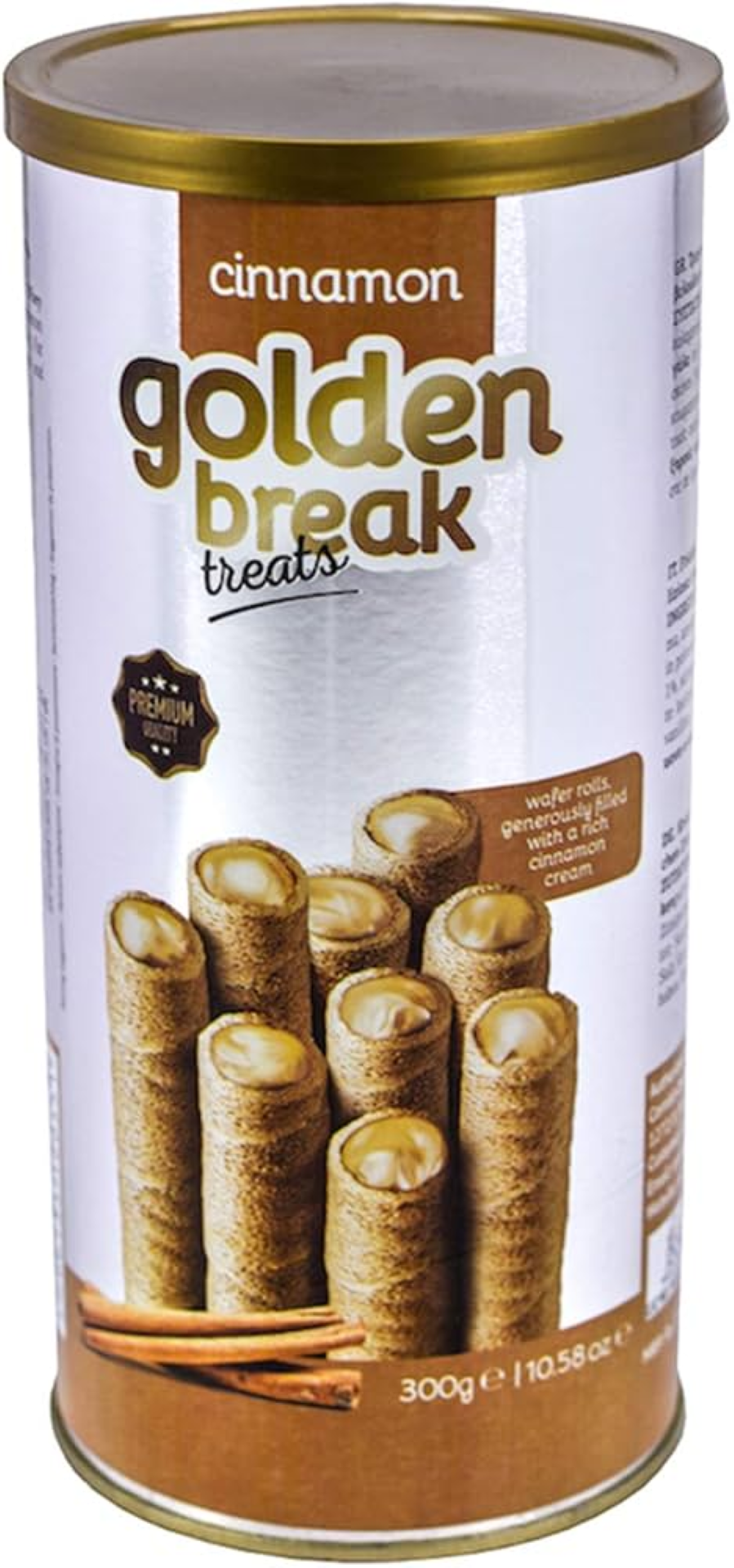 GB CINNAMON FILLINGS WAFERS ROLLS 300G